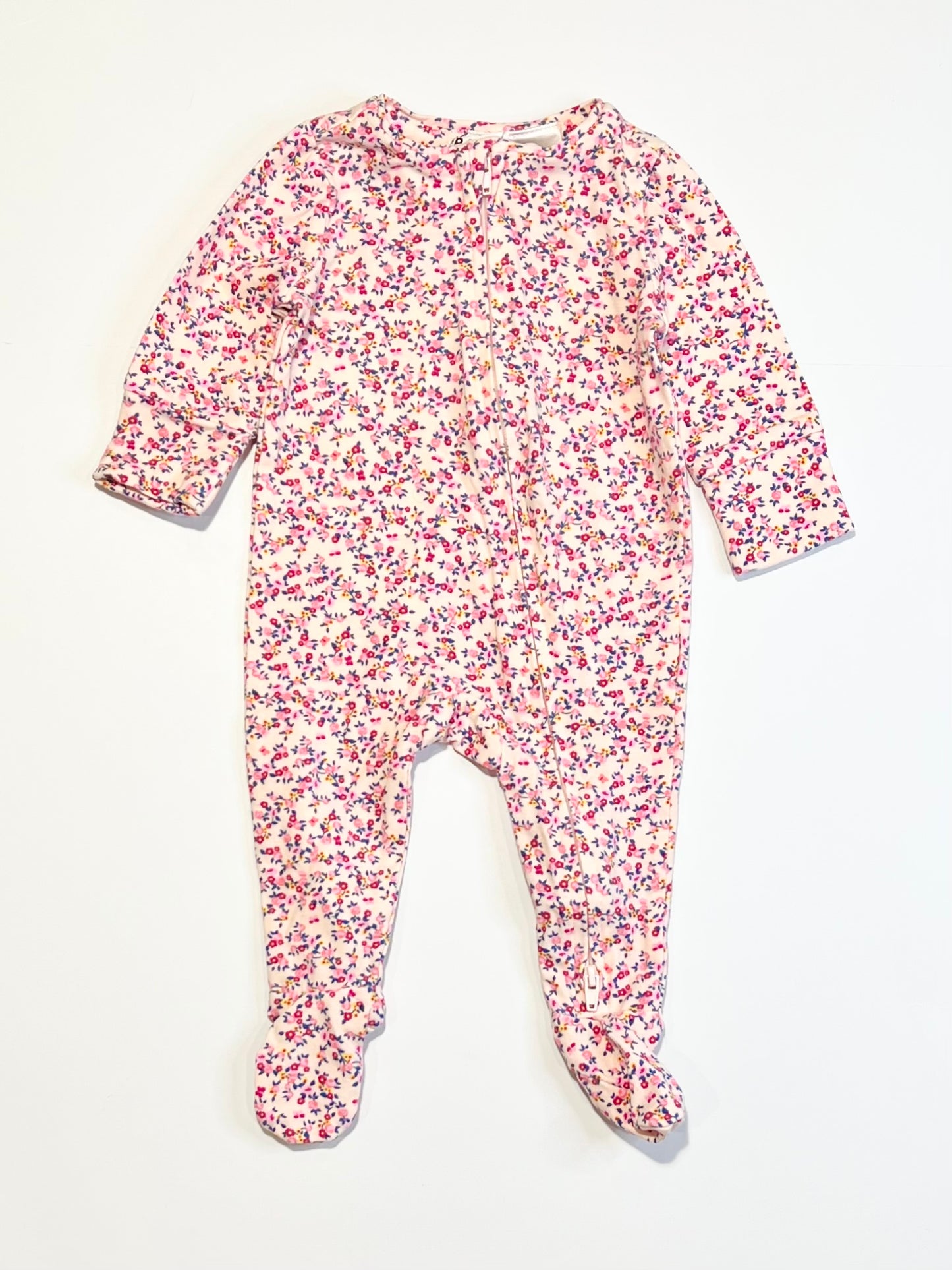 Floral zip onesie - Size 000