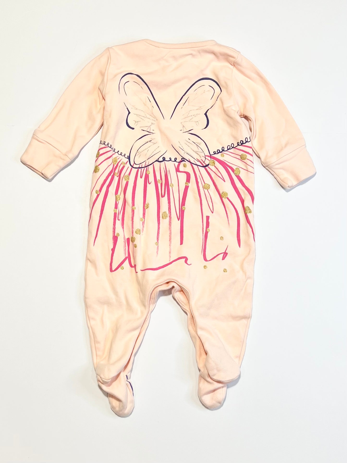 Pink fairy onesie - Size 000