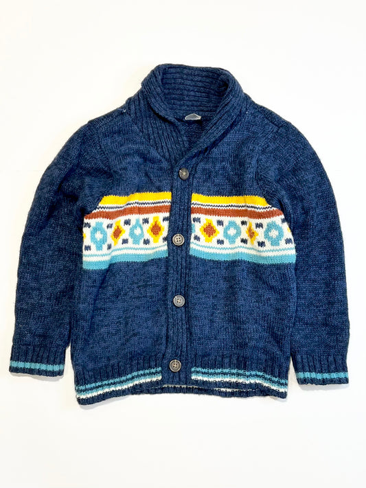 Navy knit jacket - Size 4
