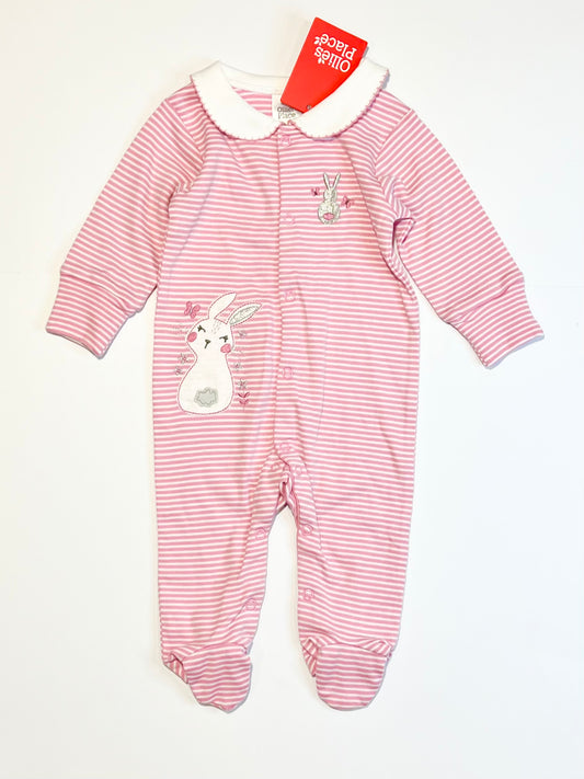 Striped bunny onesie brand new - Size 000