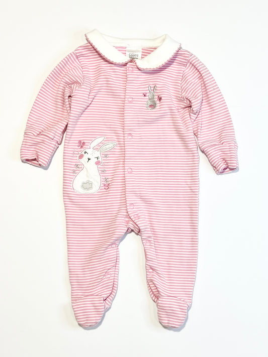 Striped bunny onesie - Size 000