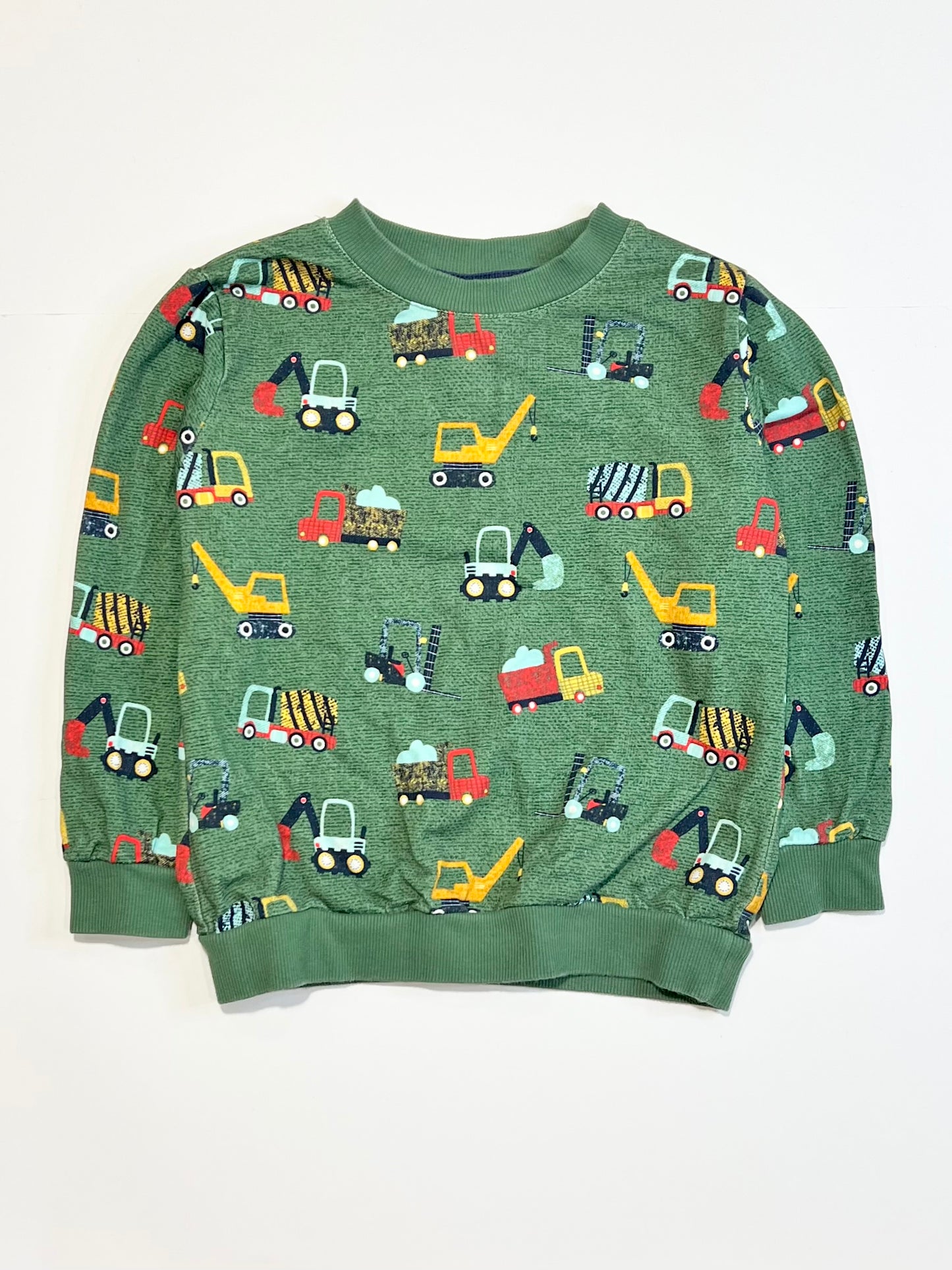 Green trucks sweater - Size 4-5