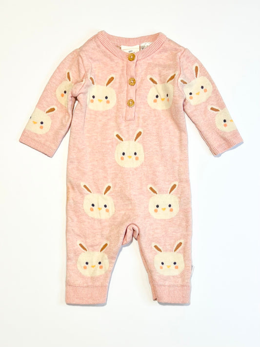 Bunny knit onesie - Size 000
