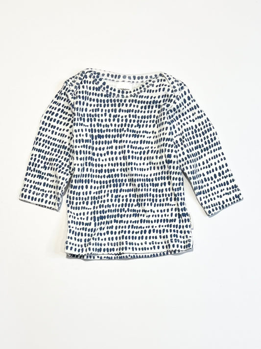 Spotty ribbed top - Size 0000