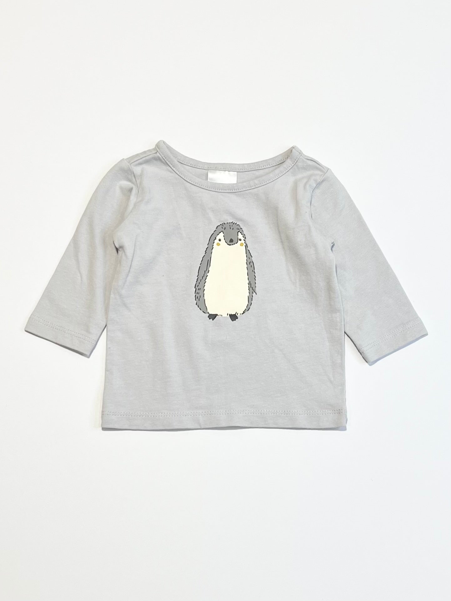 Grey penguin top - Size 0000