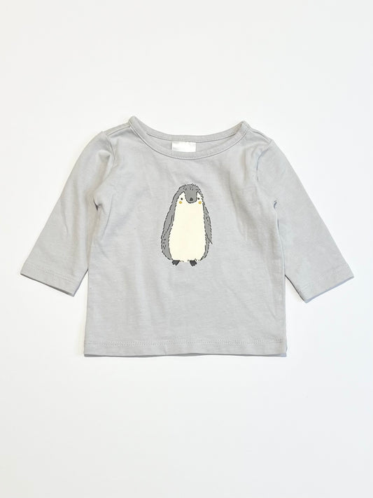 Grey penguin top - Size 0000