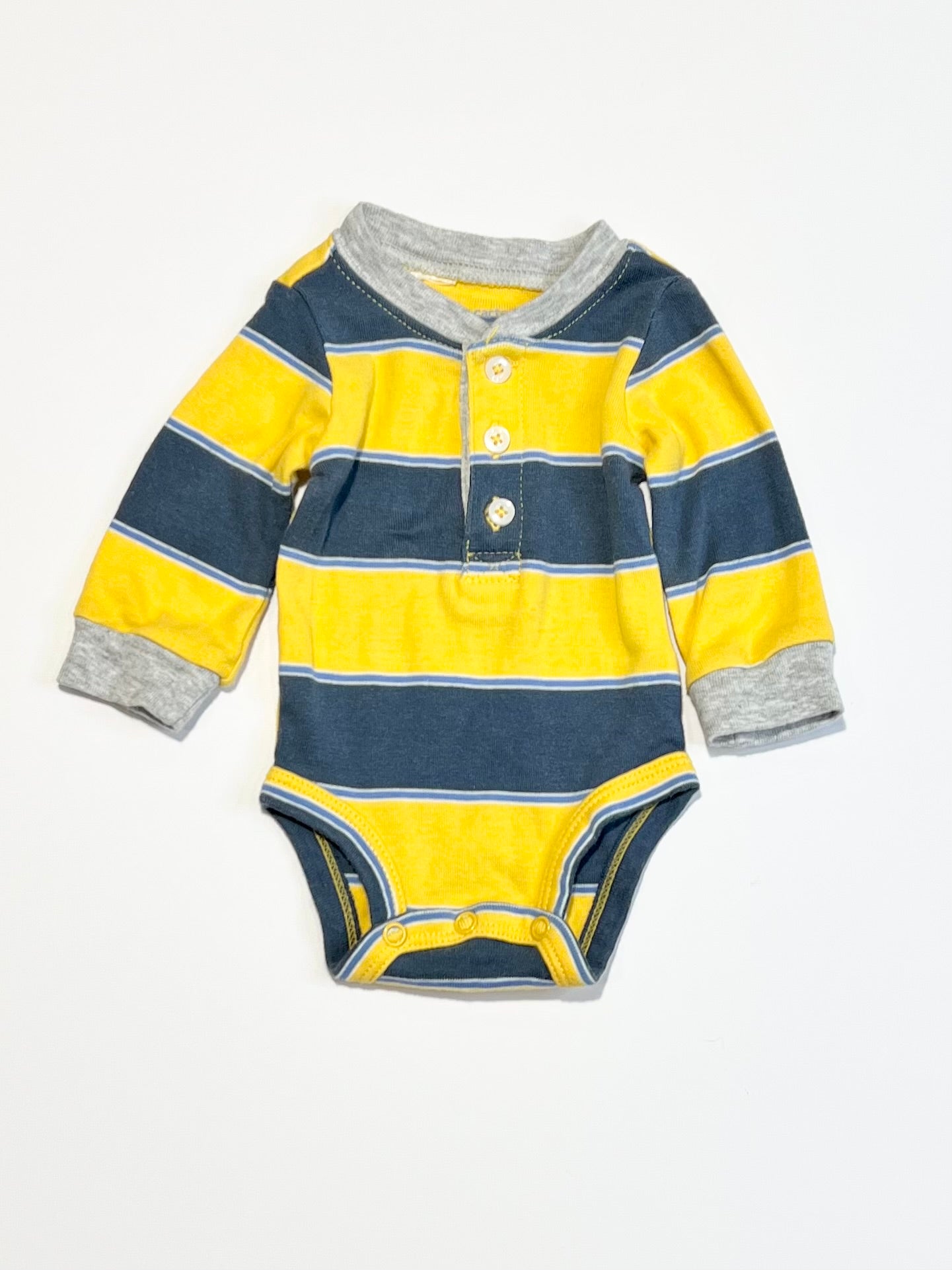 Striped henley bodysuit - Size 0000