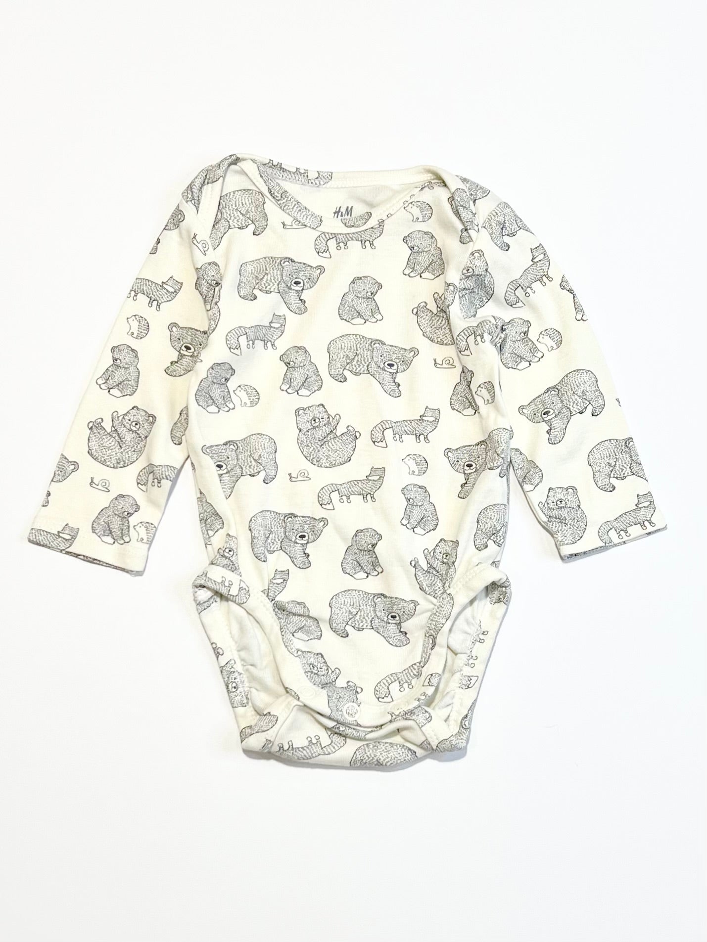 Ribbed bears bodysuit - Size 0-1 month