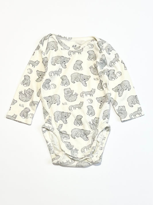 Ribbed bears bodysuit - Size 0-1 month