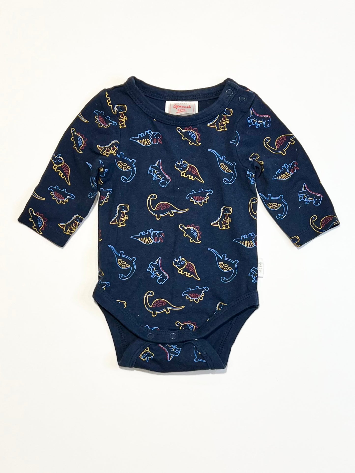 Navy dinosuars bodysuit - Size 0000