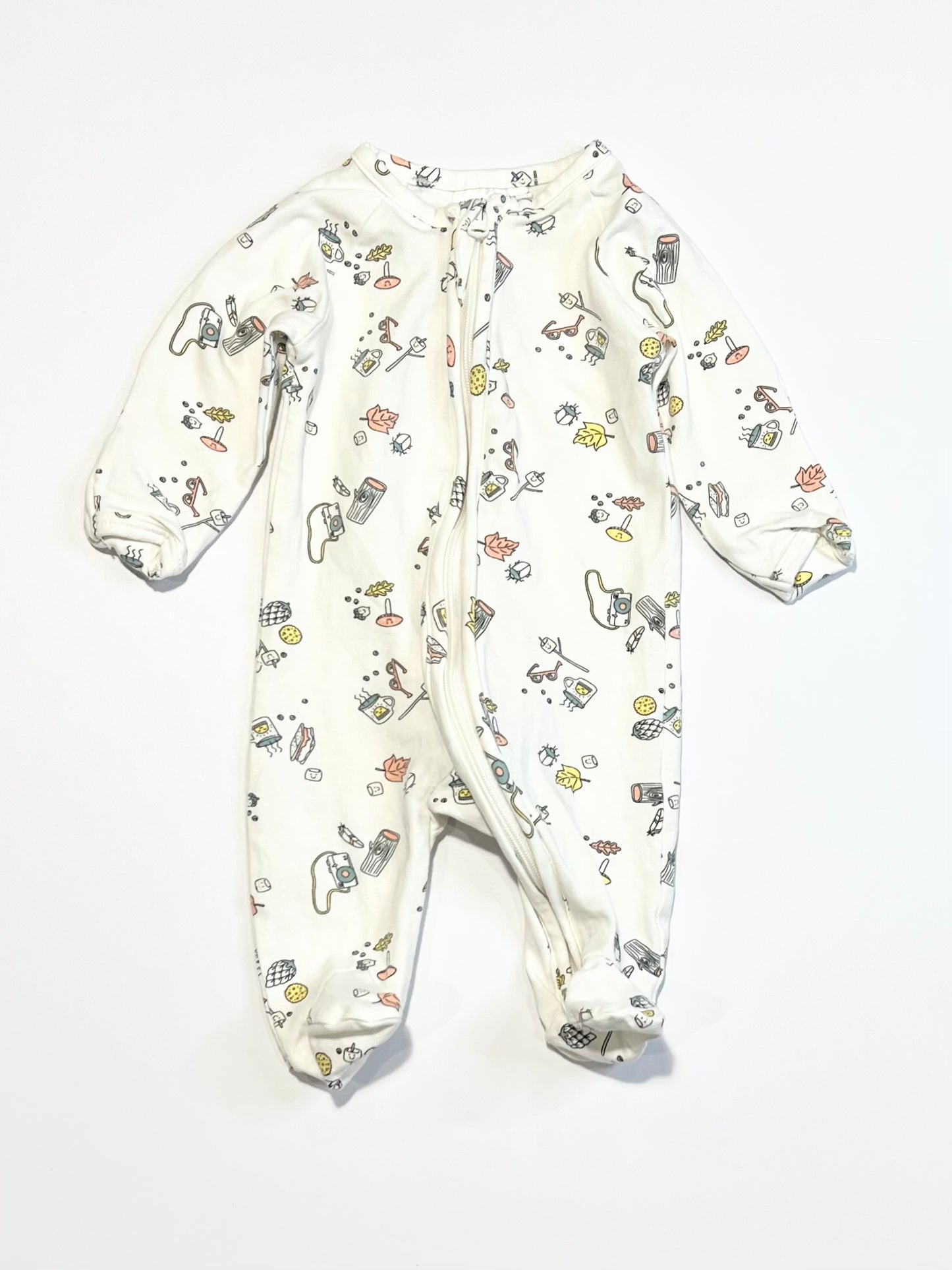 White zip onesie - Size 0000