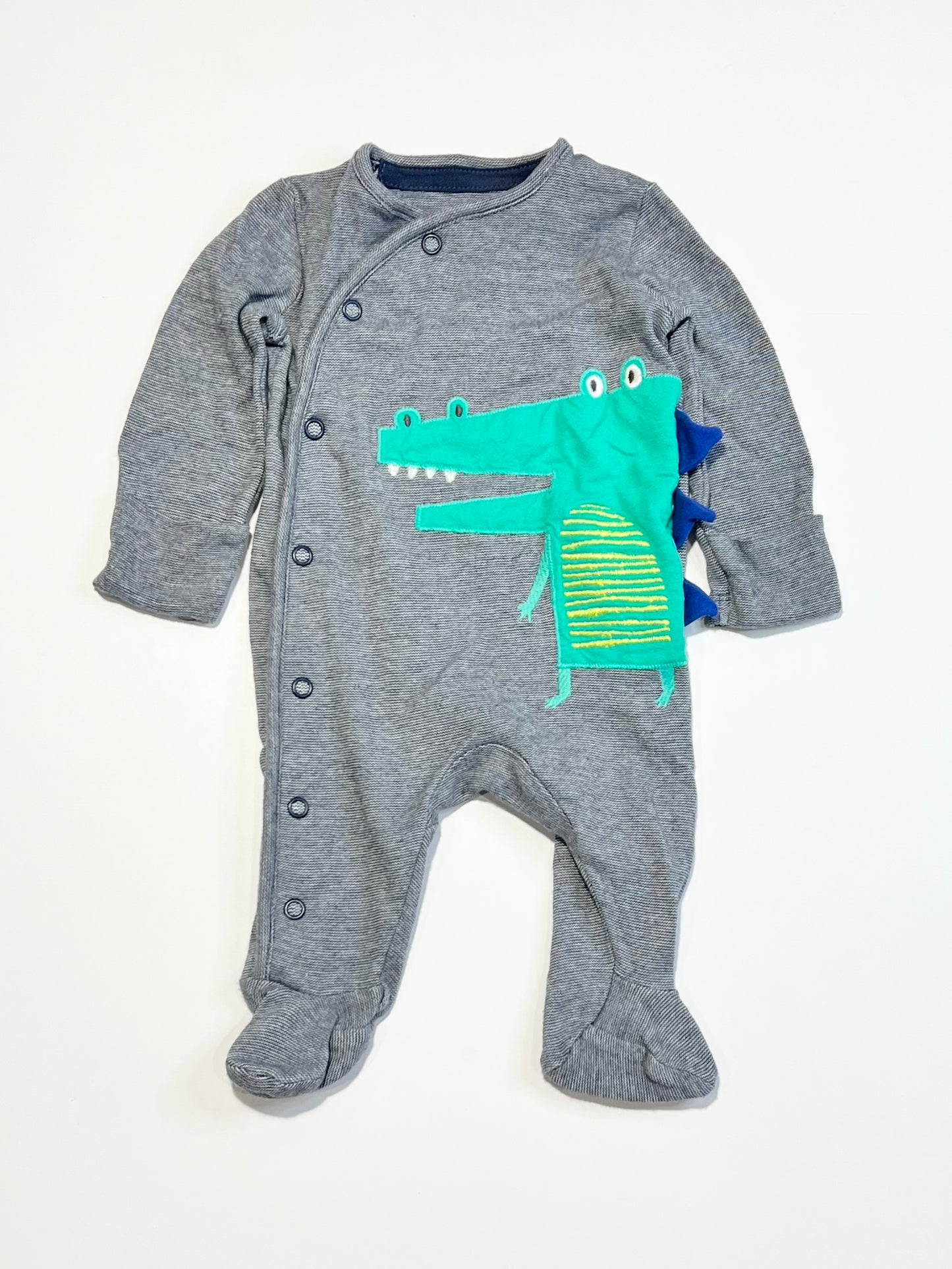 Striped croc onesie - Size 0000