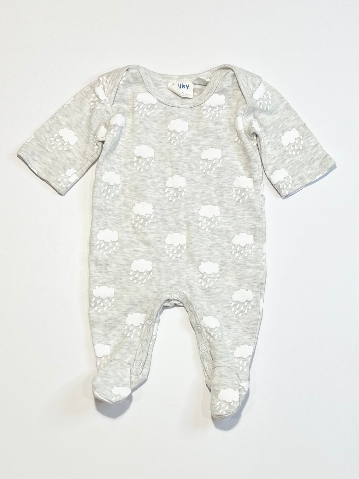 Grey clouds onesie - Size 0000