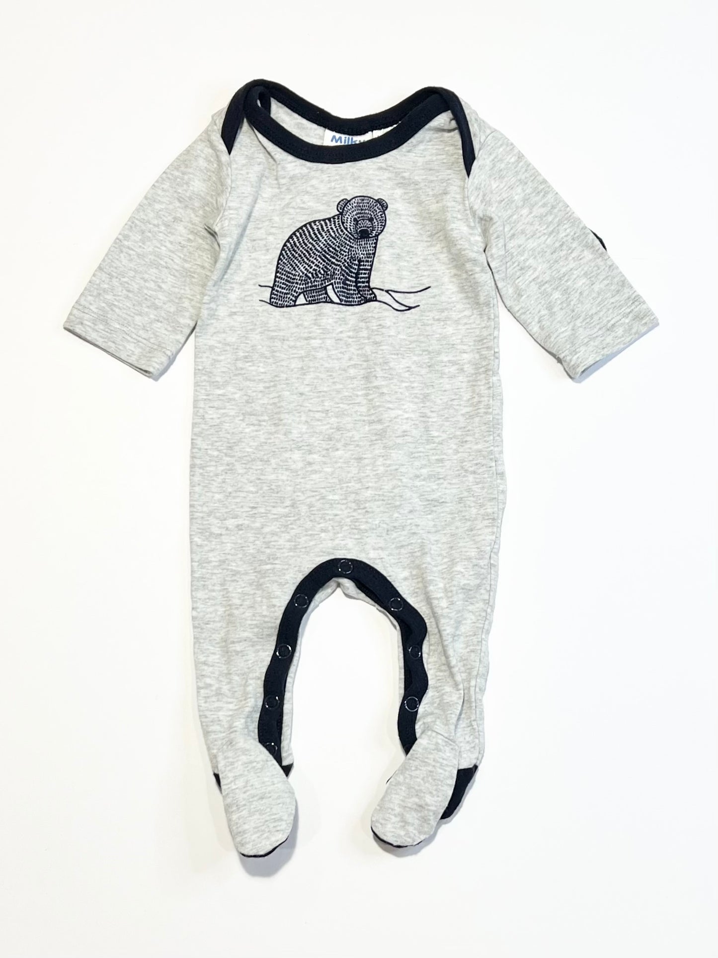 Grey bear onesie - Size 0000