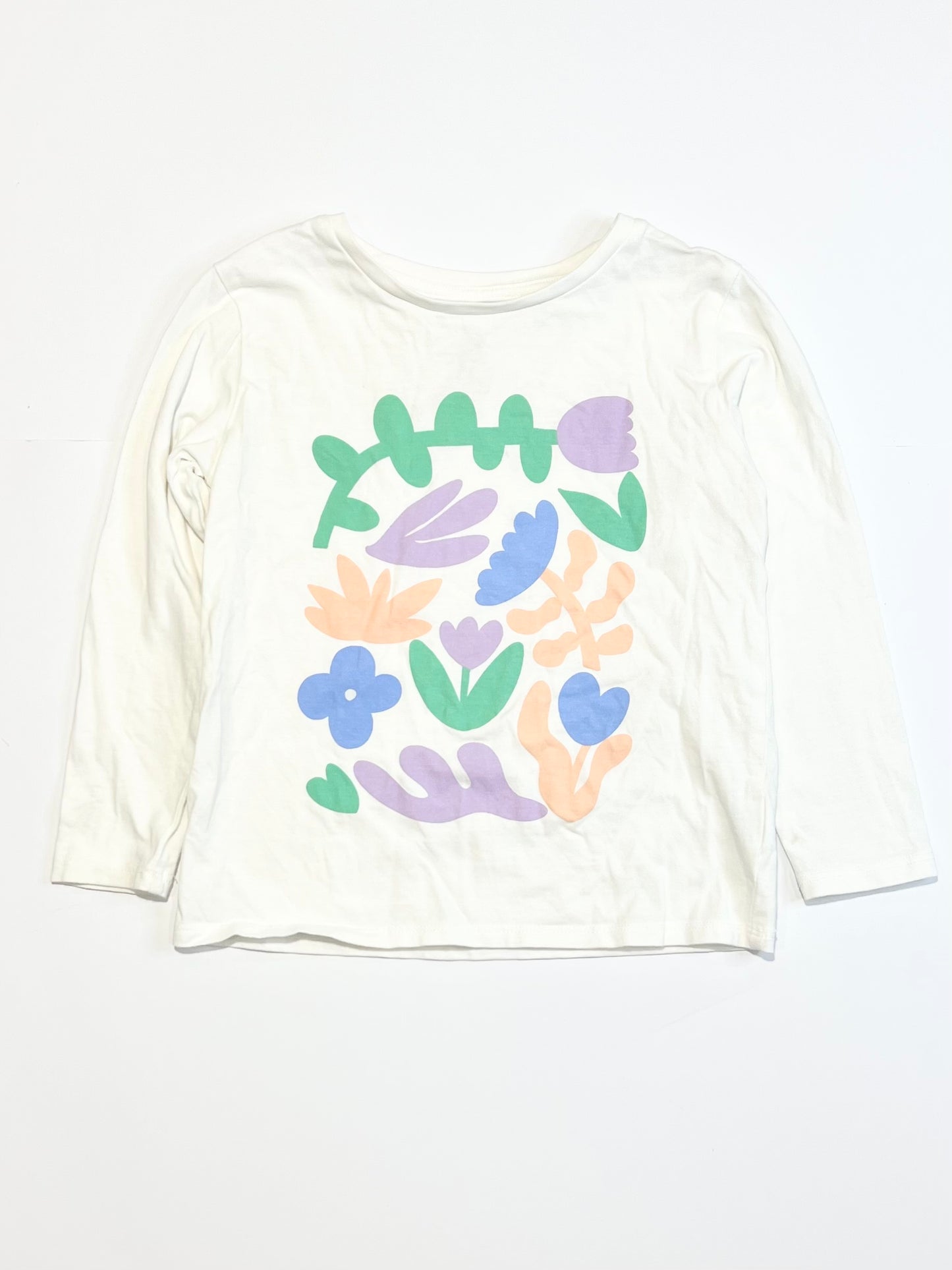White floral top - Size 4