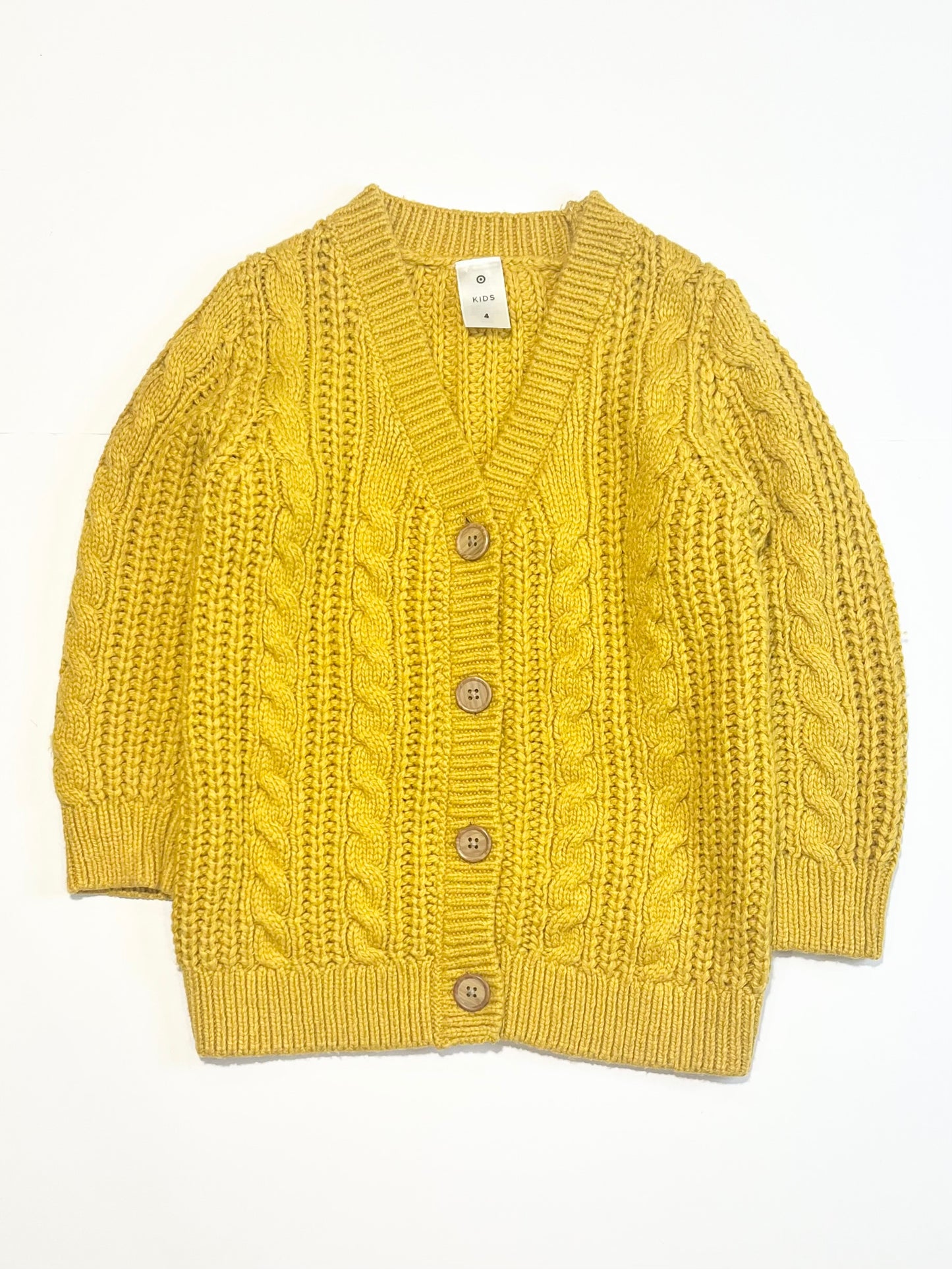 Mustard cardigan - SIze 4