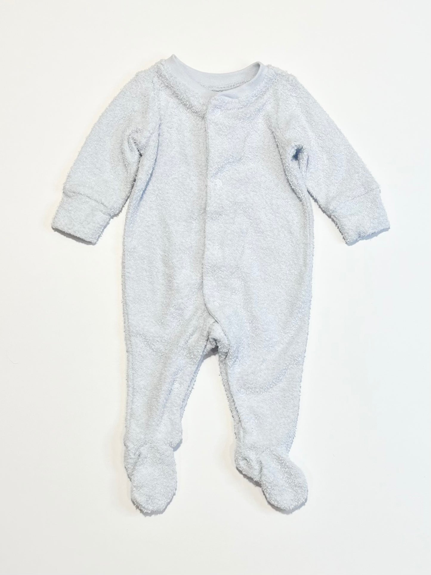 Blue terry onesie - Size 00000