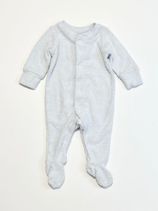 Blue terry onesie - Size 00000