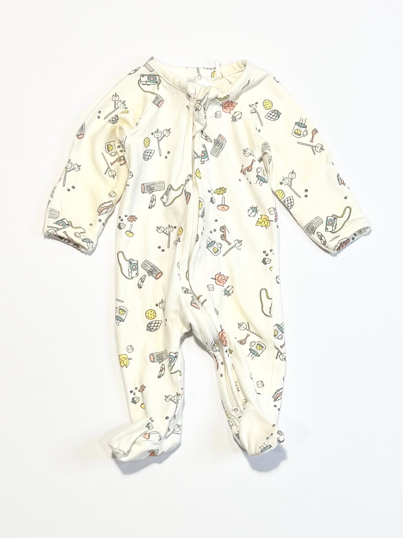 White zip onesie - Size 00000