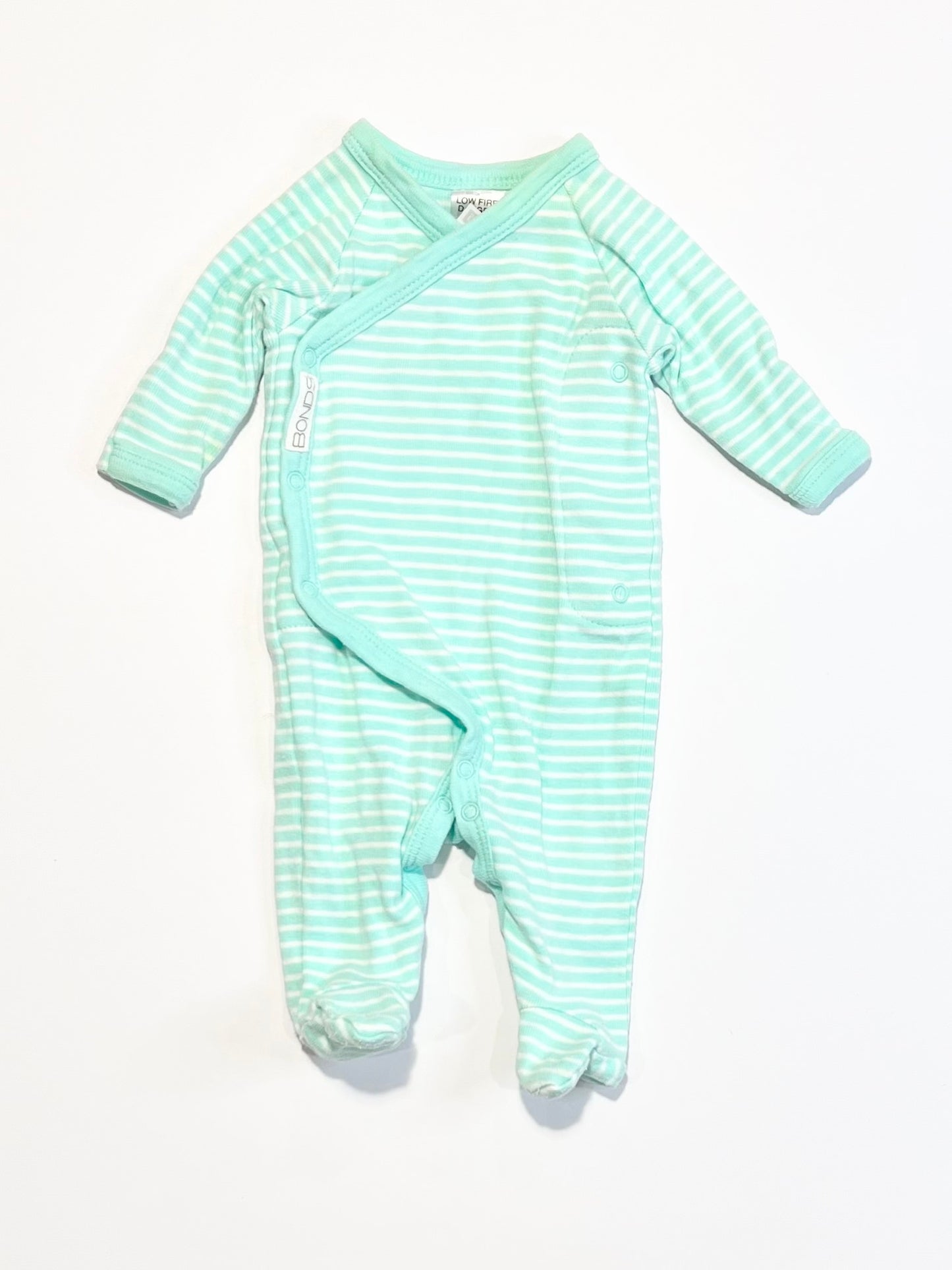 Striped cross-over onesie - Size 00000