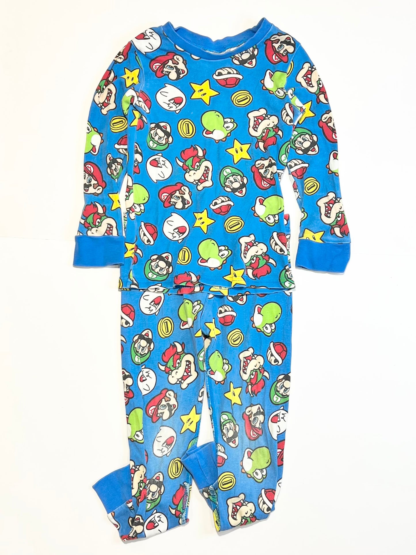 Ribbed Super Mario pyjamas - Size 2-4