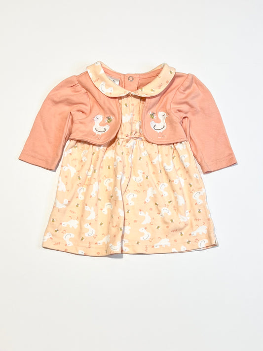 Jersey ducks and bees dress - Size 0000