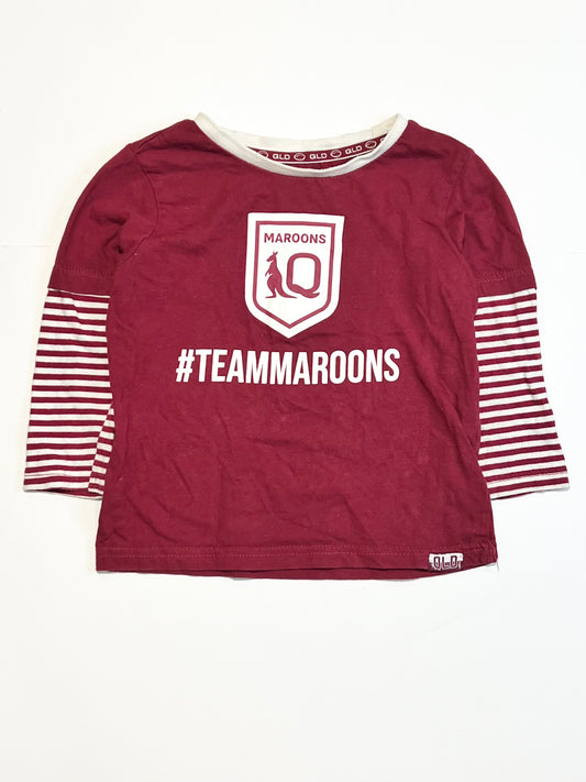 QLD Maroons top - Size 3