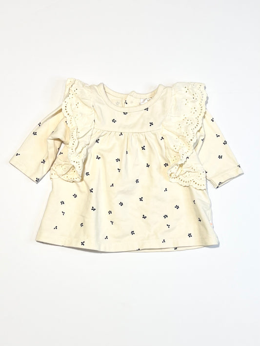 Floral ruffle top - Size 0000