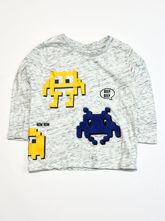 Grey aliens top - Size 3