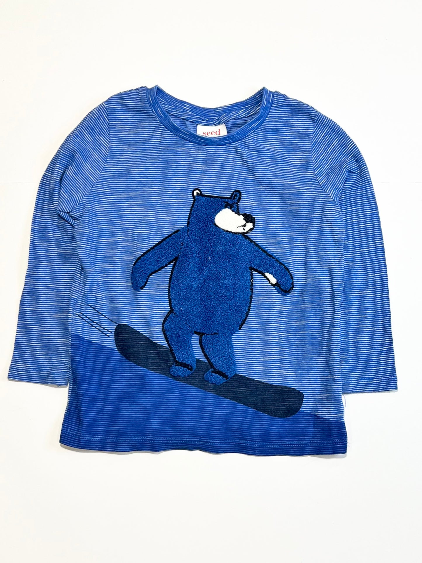 Blue bear top - Size 3