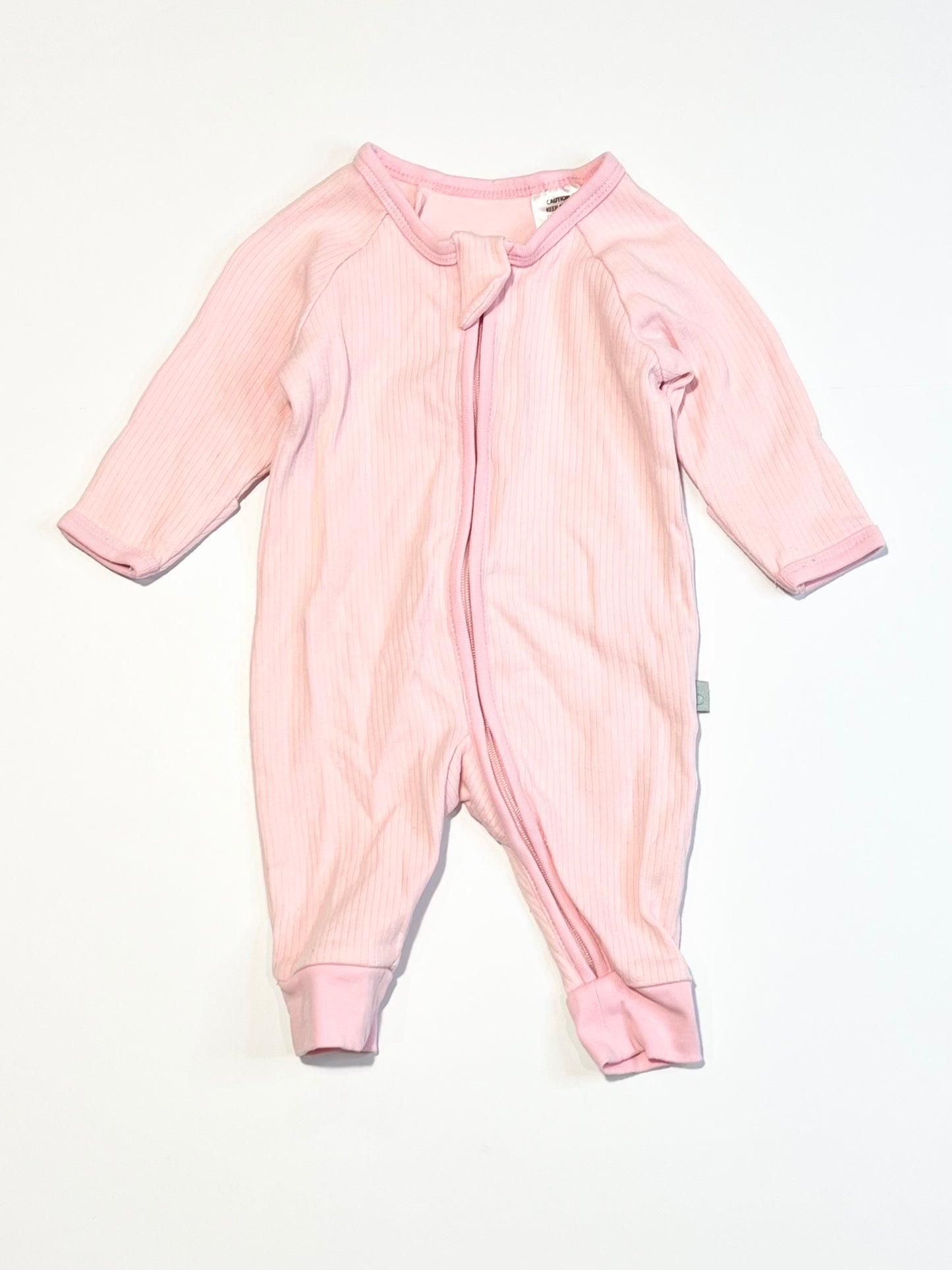 Ribbed zip onesie - Size 0000