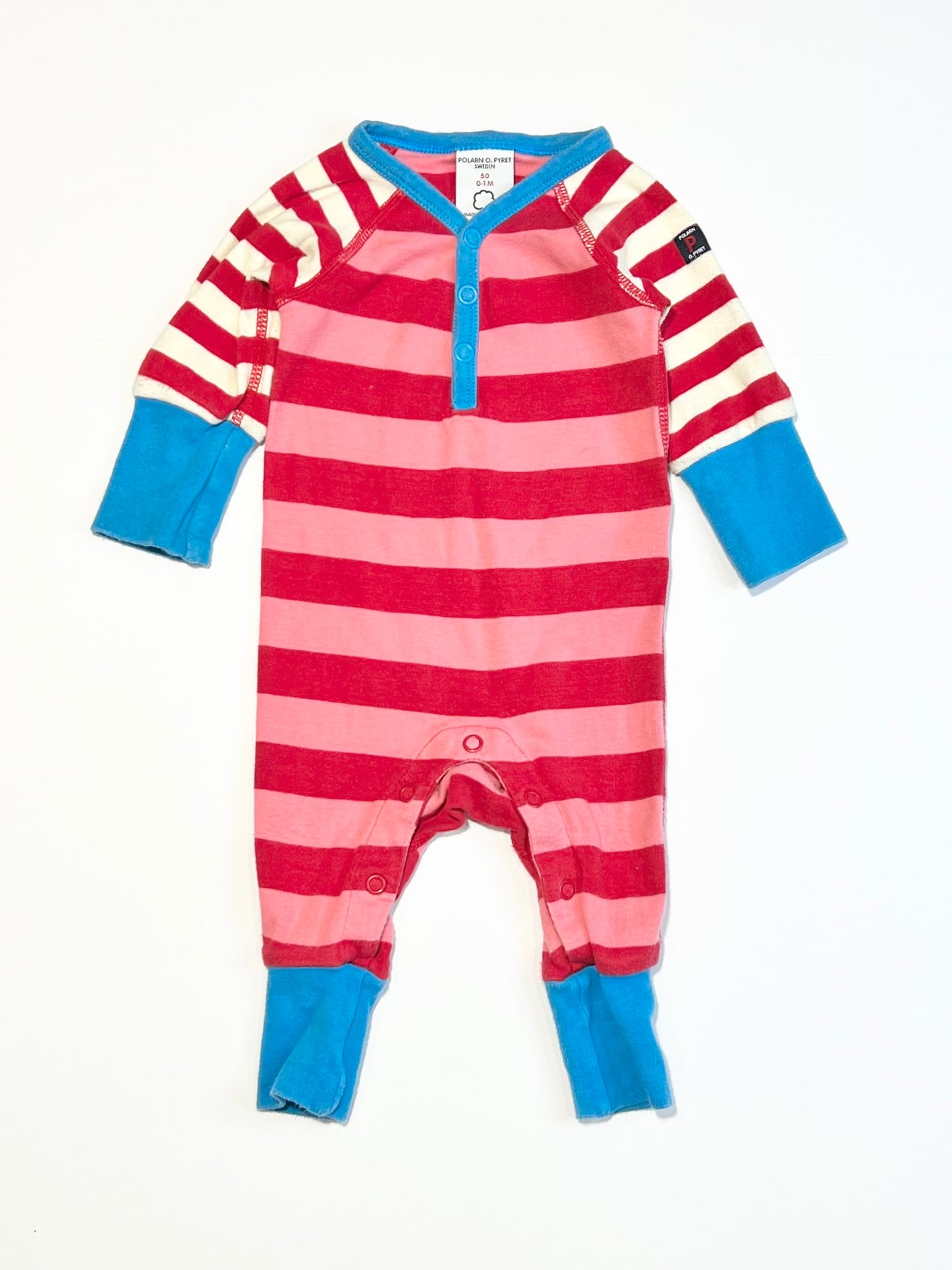 Striped onesie - Size 0-1 month