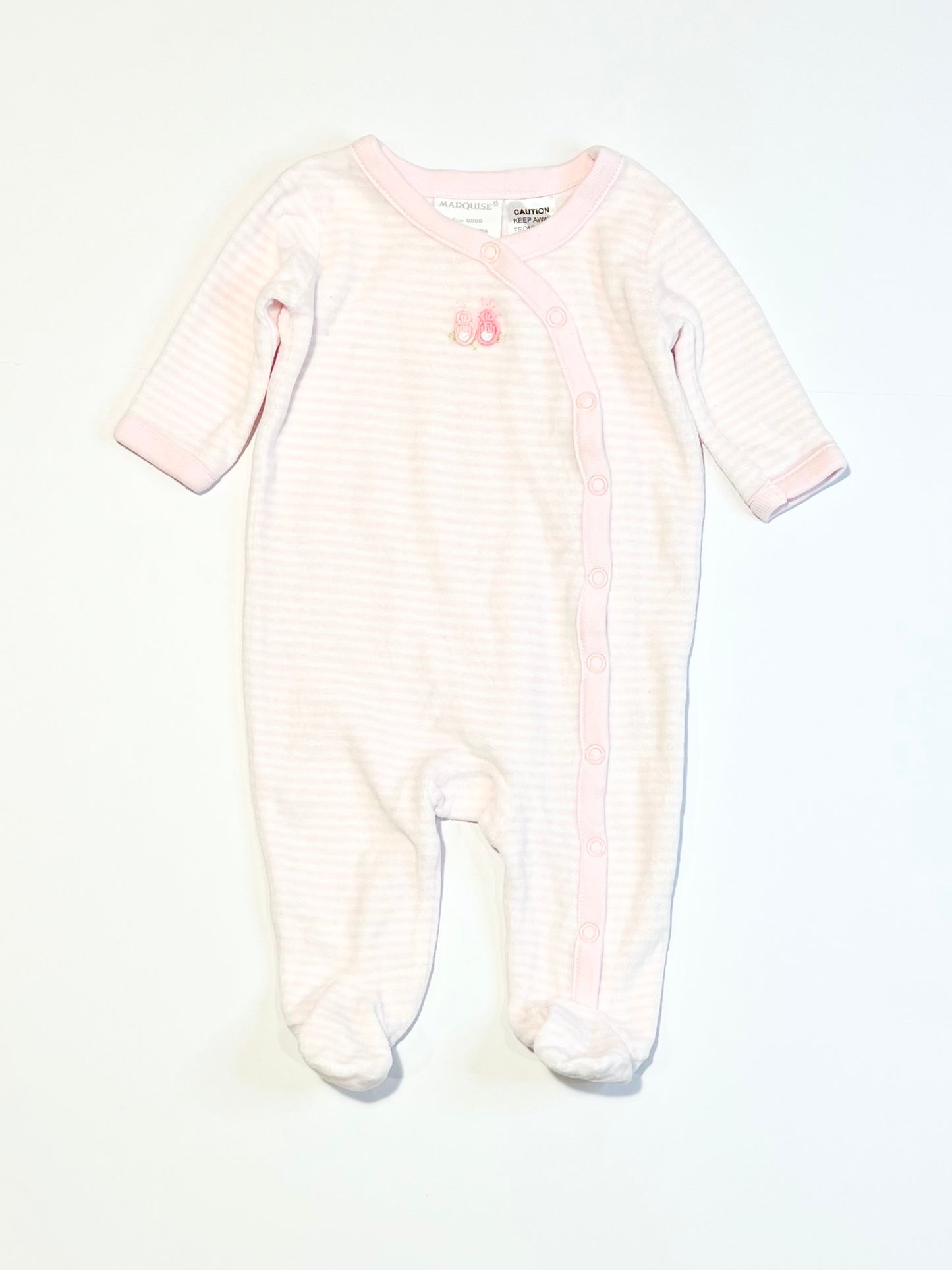 Bunny velour onesie - Size 0000