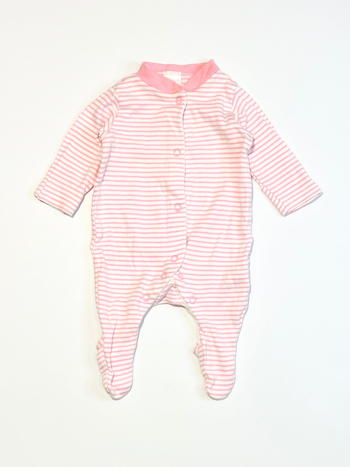 Pink striped onesie - Size 00000