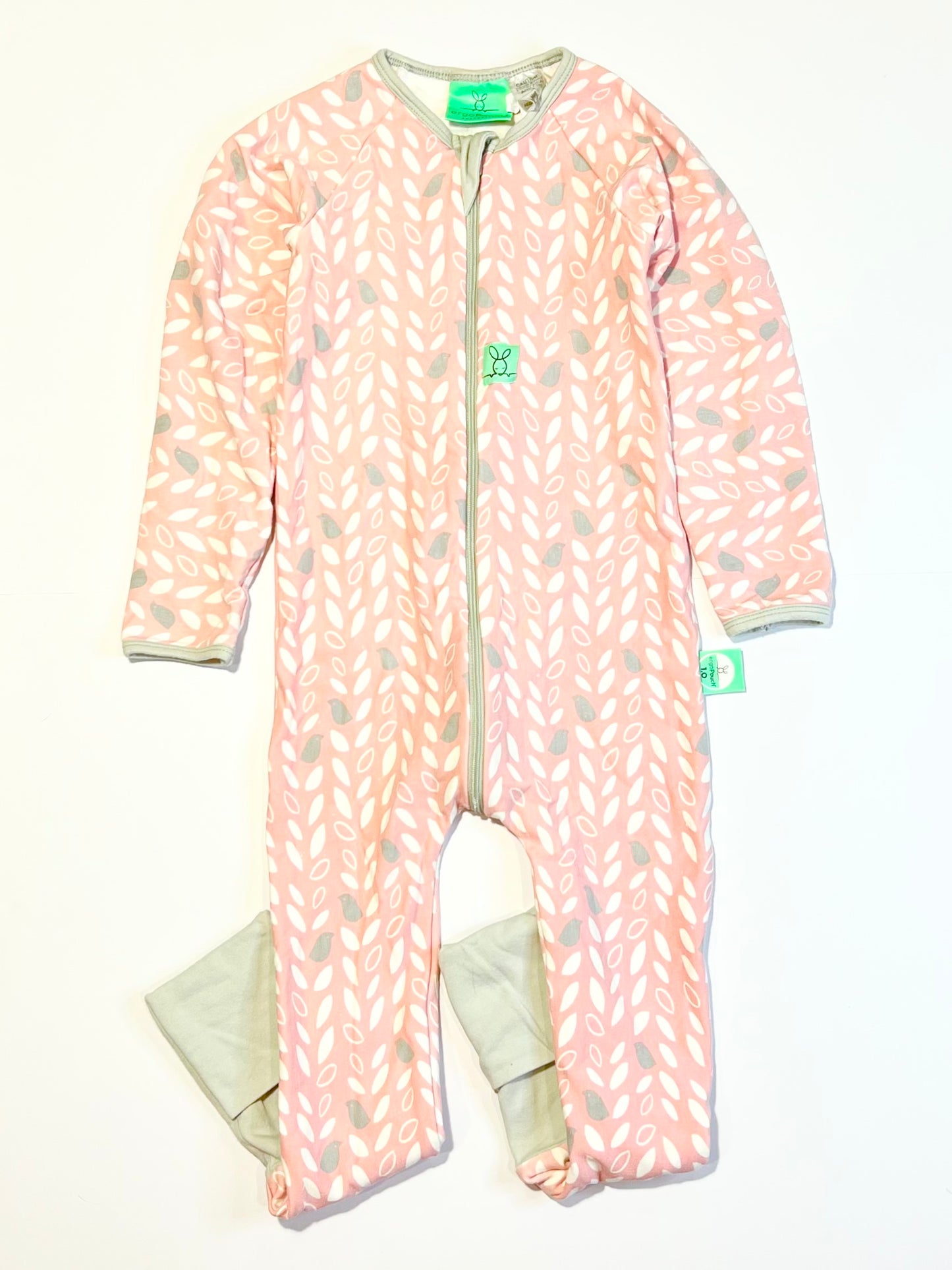 Pink 1.0 tog zip onesie - Size 3