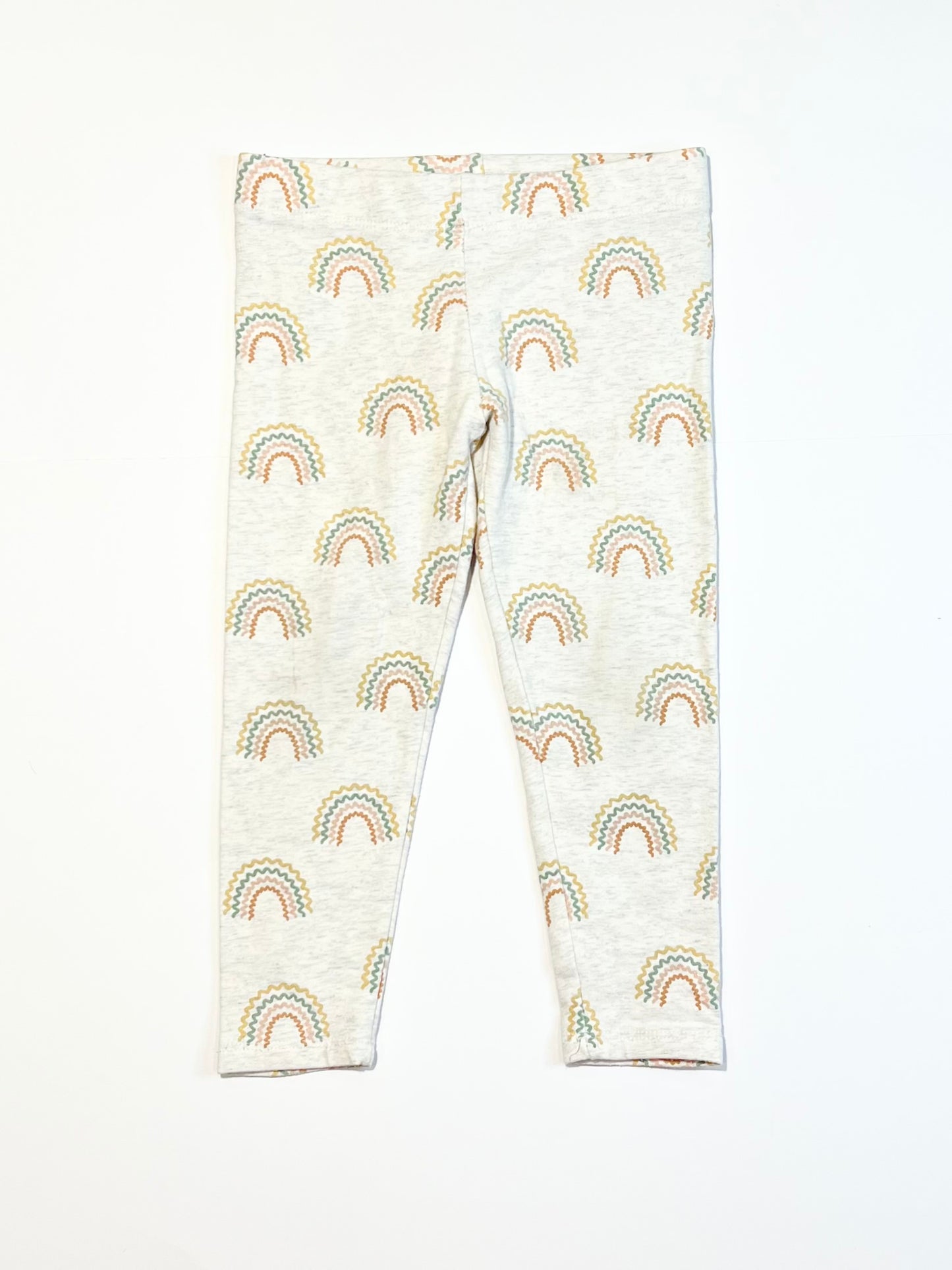Grey rainbows leggings - Size 3