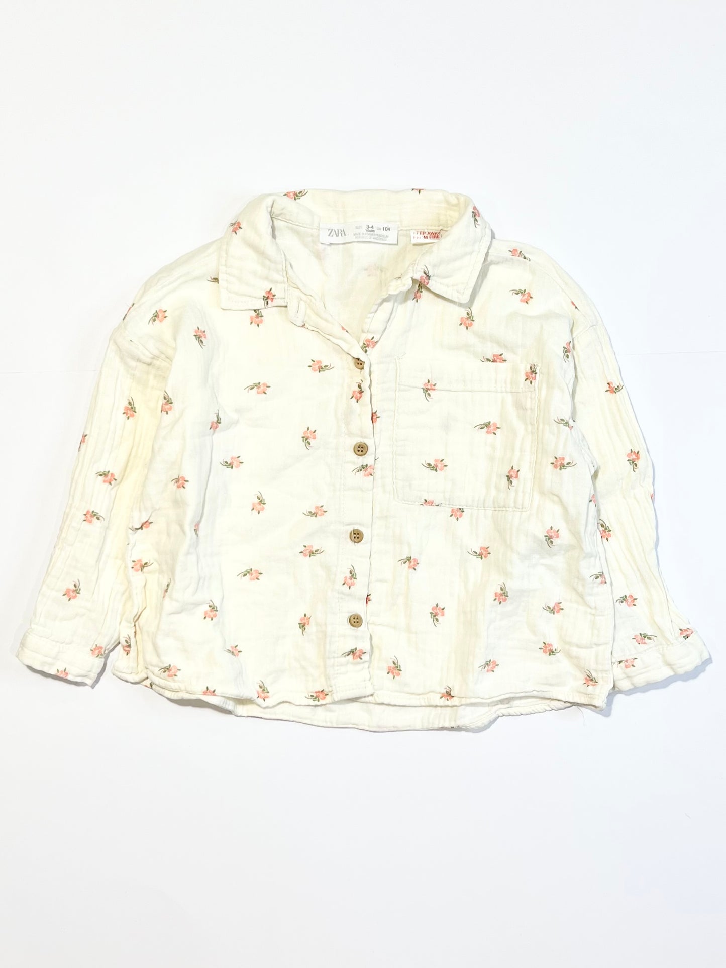 Floral blouse - Size 3-4
