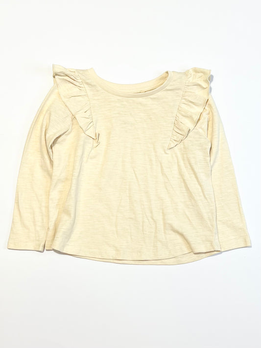 Tan ruffle top - Size 3