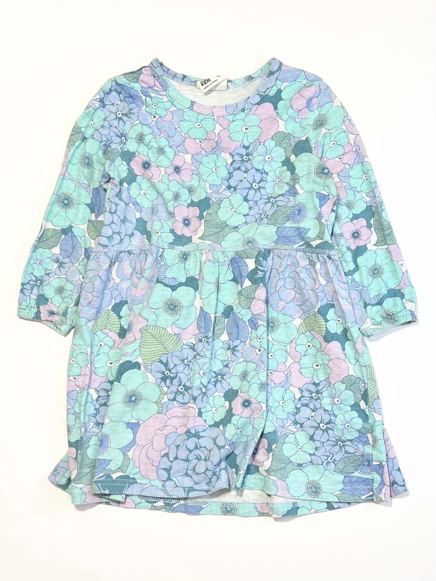 Floral jersey dress - Size 3