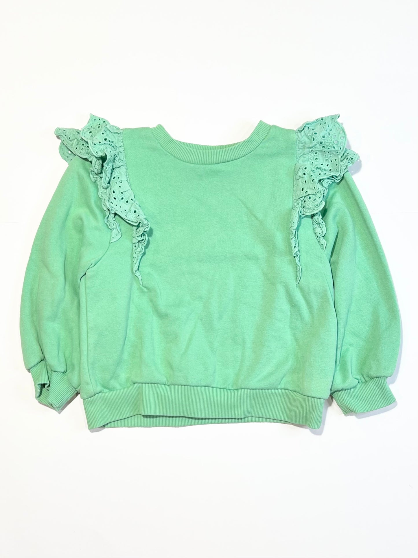 Green ruffle sweater - Size 3