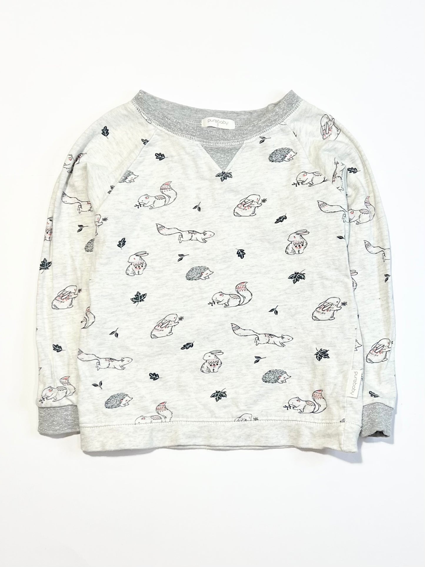 Squirrels and bunnies sweater - Size 3