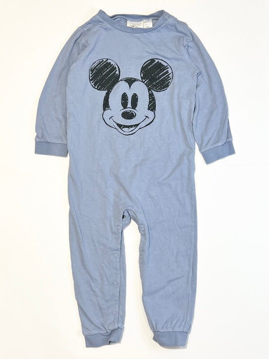 Blue Mickey onesie - Size 2