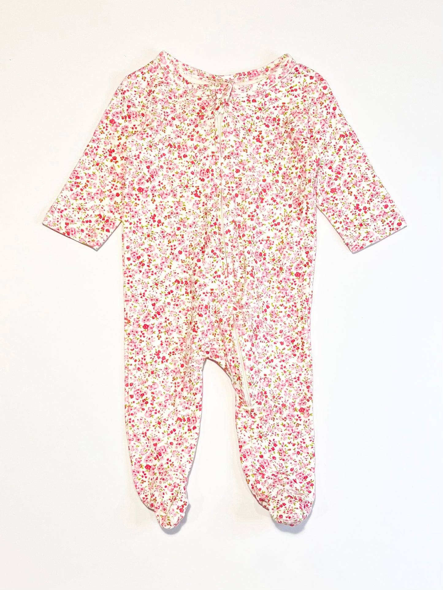 Floral zip onesie - Size 000