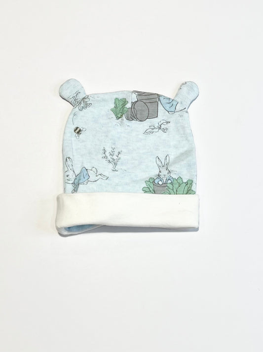 Ribbed Peter Rabbit beanie - Size 0-6 months