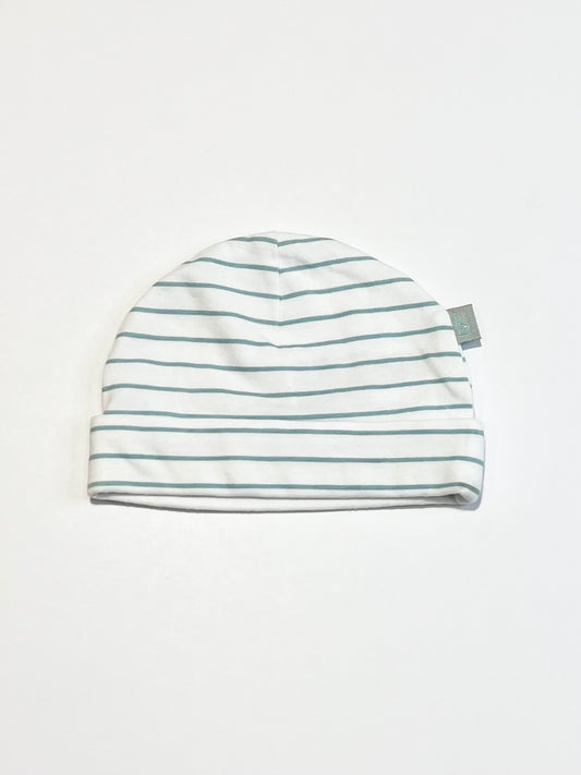 Striped beanie - Size 0-3 months