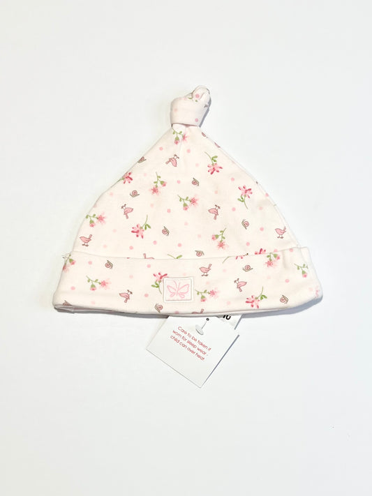 Pink beanie brand new - Size 3-6 months