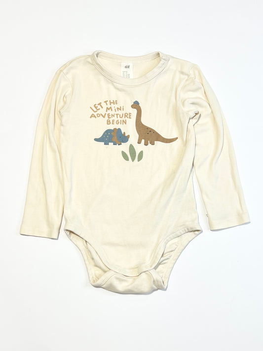 Ribbed dino bodysuit - Size 2