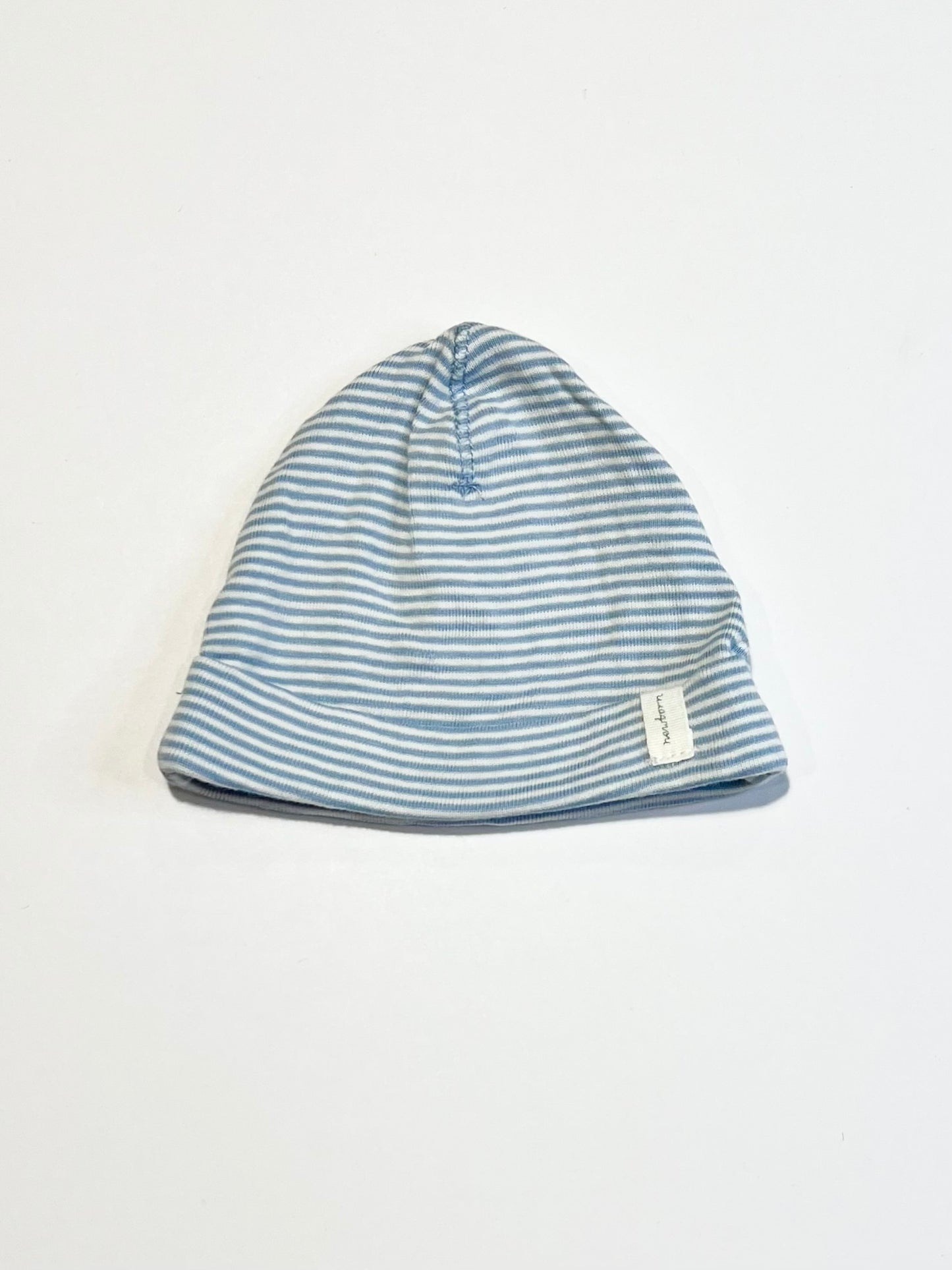 Striped ribbed beanie - Size newborn