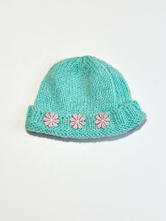 Handmade beanie - Size 3-6 months
