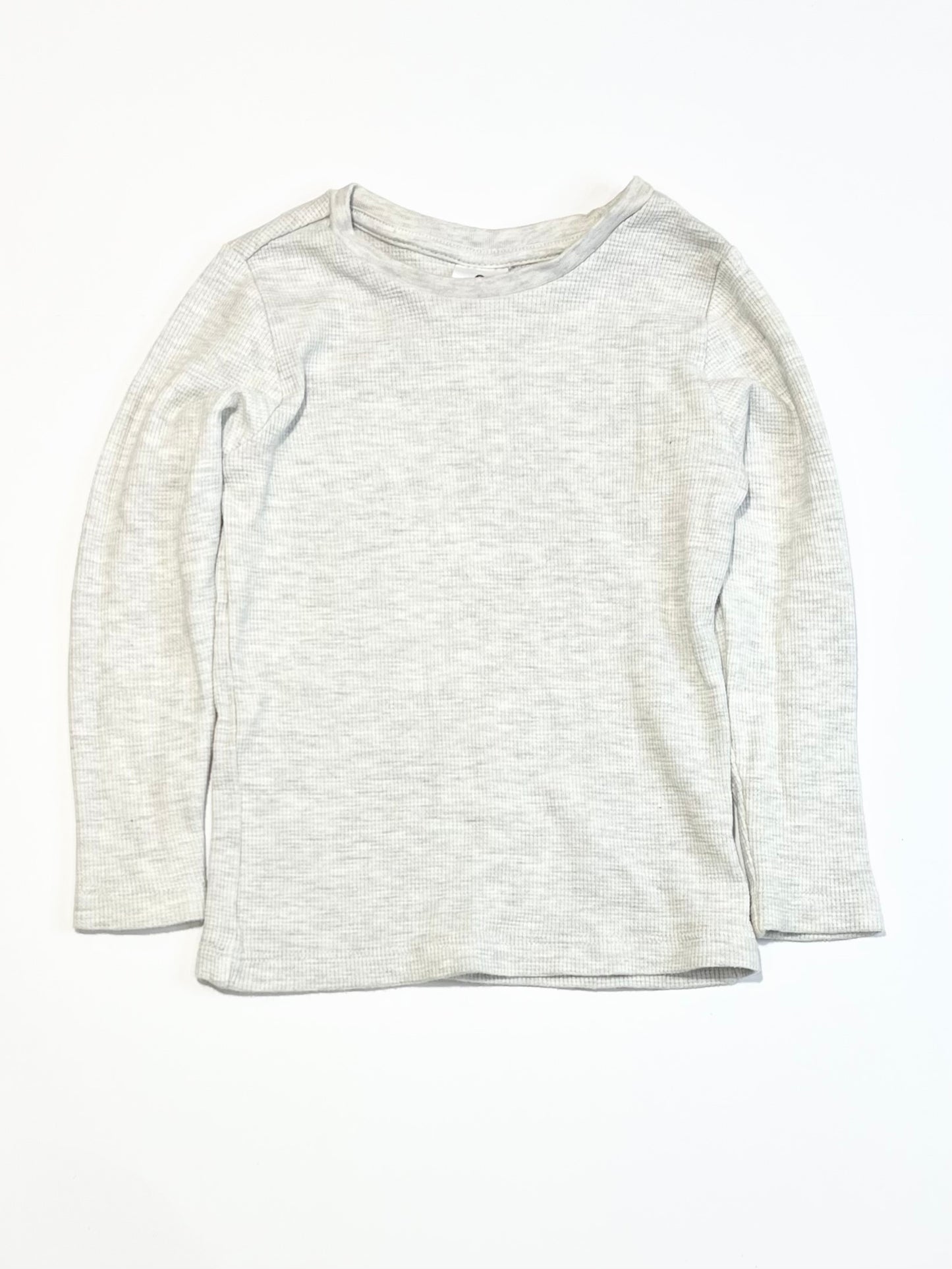Grey waffle top - Size 2-3